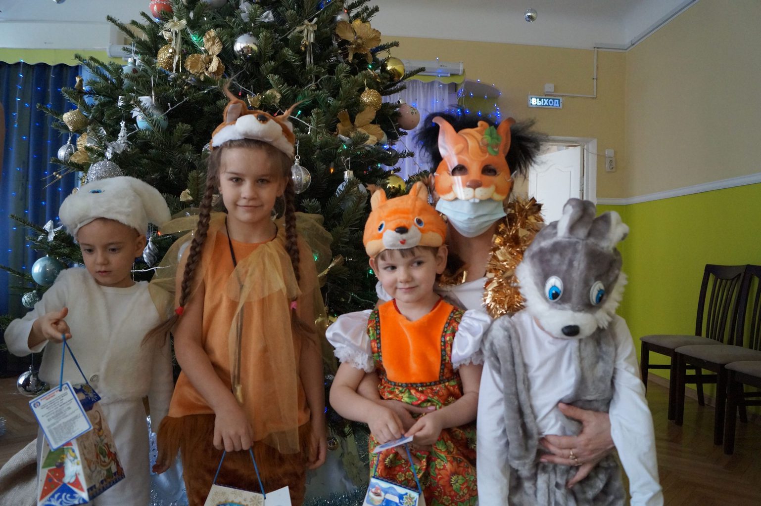 Наши белочки и зайчики